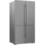 Beko GN1406231XBN -Frigorifero Inox Side by Side 4 Porte Total No-Frost a Libera Installazione, 182 cm, Classe F