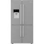 Beko GN1426234ZDXN - Frigorifero Inox Side by Side 4 Porte Total No Frost a Libera Installazione Classe F