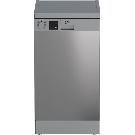 Beko DVS05024S - Lavastoviglie Slim Libera Installazione 10 Coperti Classe energetica E 5 programmi 45 cm Inox