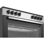 Beko GM15122DXB - Cucina a Libera Installazione Inox 90x60 cm 5 Fuochi con Forno Elettrico Ventilato