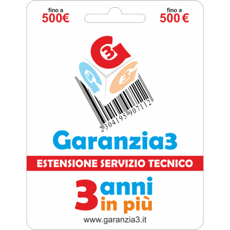 GARANZIA3 - 3 ANNI IN PIÙ  - Massimale di Euro 500