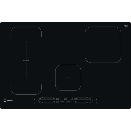 Indesit IB 21B77 NE - Piano cottura a induzione in vetroceramica Nero 4 zone