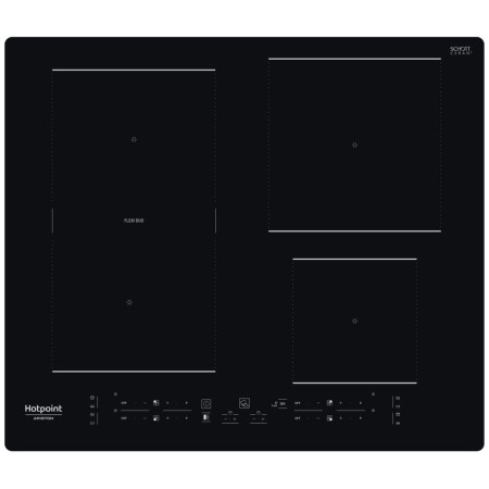 Ariston Hotpoint HB 3160C NE - Piano Cottura da Incasso Induzione 4 Zone Flexi Duo 60 cm Vetro Nero