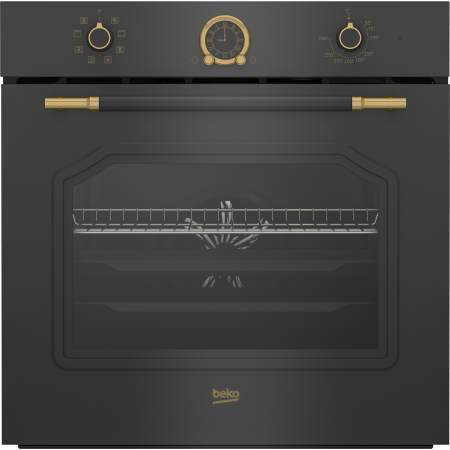 BEKO RBIM19200AD - Forno Da Incasso Multifunzione Elettrico 60 cm 8 funzioni Classe A Antracite e Oro