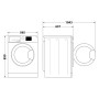 Hotpoint NG845WMA IT N - Lavatrice a libera installazione 8kg 1400 giri carica frontale Classe B Bianco