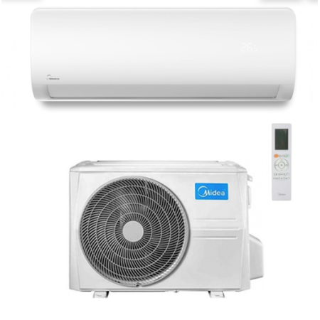 Midea MSAGBU-09HRFN / M3OA-27HFN8-Q - Climatizzatore Mono 9000 BTU Inverter Unità Interna ed Esterna R-32 Wi-Fi A++ Bianco