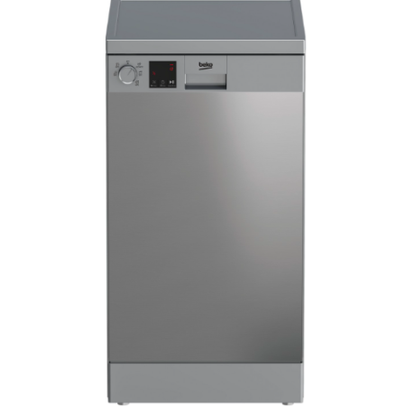 Beko DVS05024X - Lavastoviglie a Libera Installazione Slim 45 cm 10 Coperti Classe E Inox Stainless