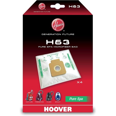 5 sacchetti per aspirapolvere in microfibra Pure-Epa Hoover H63