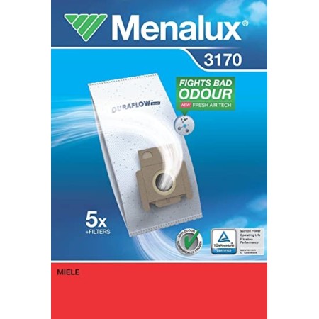 5x sacchetti in microfibra per aspirapolvere Miele - Menalux - 3170, 9001961268