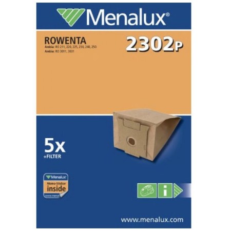 5x sacchetti per aspirapolvere Menalux -  9001966960 - 2302P