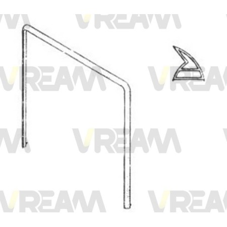 Guarnizione Tecnogas per forno - 415x285 mm - 3 lati - A5955